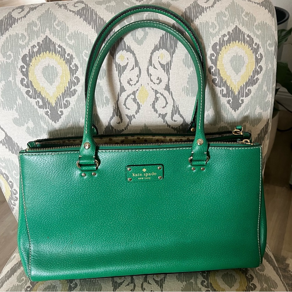 Kate Spade Large Green Purse/Tote